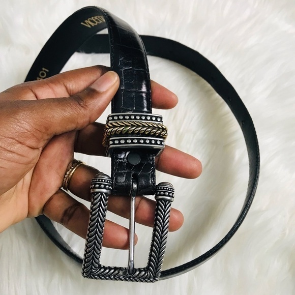 Vicenza Italian Calfskin Leather Belt size 28 main image 4